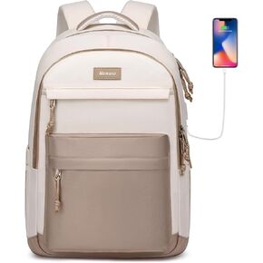 MOMUVO School Backpack Women and Teen Girls,17.3 Inch Cute Bookbag Lightweight Large Laptop Backpack College SchoolBag Students