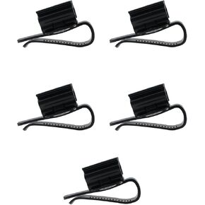 Maxmoral 5PCS Aquarium Accessory Fish Tank Hose Holder Plastic Fish Tank Hose Clamp Black Fish Tank Water Clamp 9.7x5.3CM for Fish Tank and Aquarium