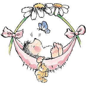 Penny Black Mounted Rubber Stamp 3 by 3.25-Inch, Baby Hammock