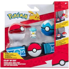 PKW - Clip 'N' Go Poke Ball Belt Set (Quaxly #1 with Level Ball, Nest Ball and Quaxly Theme Belt) W16