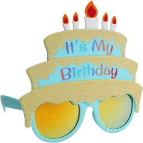 Sun-Staches Happy Birthday Sunglasses | Birthday Party Accessory | One Size Fits Most
