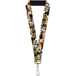 Buckle-Down Men's Lanyard-Looney Tunes, Multicolor, Standard