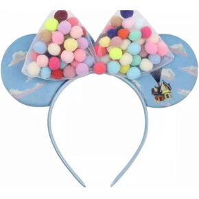 CL GIFT UP Minnie Ears, Flower Minnie Ears, Balloon minnie ears, Purple Sparkle Mouse Ears (UP)