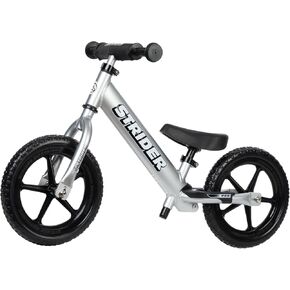 Strider 12" Pro Bike - No Pedal Balance Bicycle for Kids 1 to 4 Years - Includes Safety Pad, Padded Seat, Mini Grips & Flat-Free Tires - Tool Free