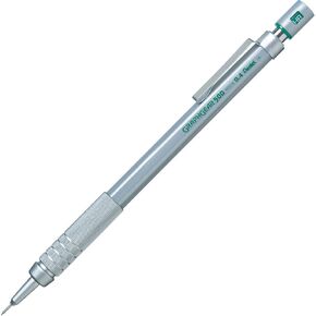 Pentel Packaged Graph Gear 500 Automatic Drafting Pencil, 0.4mm, Green Accents (XPG514)