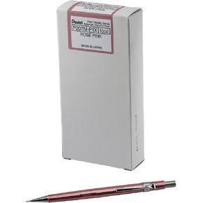 Pentel Sharp Mechanical Pencil (0.7mm) Metallic Rose Pink Barrel, Box of 12 Pencils (P207MP1)