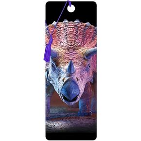 Bookmark - Triceratops from Deluxebase. A Dinosaur Bookmark with lenticular 3D Artwork Licensed from Renowned Artist David Penfound