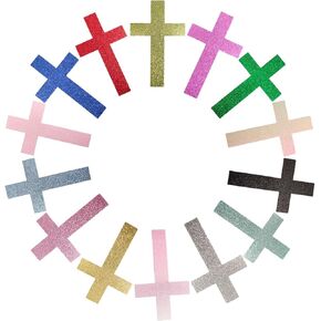 28PCs, Glossy Cross Bookmarks in14 Vibrant Colors for Bible Study & Prayer, Faith-Inspired Gift Set, Religious Bookmarks for Church, Christians & Book Lovers, 3 * 5 inch.