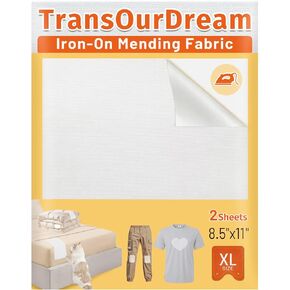 TransOurDream Tru-Iron on 100% Cotton Black Fabric Patches 20Pcs, Durable Large Black Iron on Patch for Work Pants, Jeans&Clothing, Iron-on Repair Patches for Clothes Inside&Outside, No Sewing