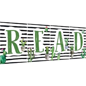 Qeeenar Reading Posters Cactus Library Decor Classroom Corner Corner Classroom Supplies Decor Decor
