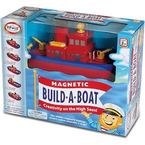 Magnetic Build-a-Boat High Seas Toy Play Set, 10 Pieces