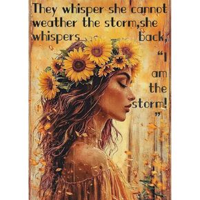 MAXBYE Inspirational Diamond Paintings Kits for Adults, Sunflower Inspirational Women, DIY Full Drill Diamond Dots Paintings with Diamonds Picture Gem Art Crafts for Adult Decor, 12x16in