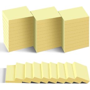 Mini Sticky Notes 1.5x2 in, 36 Pad Canary Yellow Strong Adhesive Post, Suitable for School, Home, Office, Clean Removal