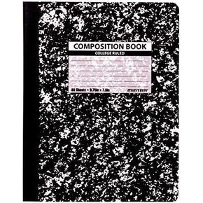 Mintra Office Composition Books (Assorted Marble Comp - Wide Ruled, 24 Units (6-4pks))