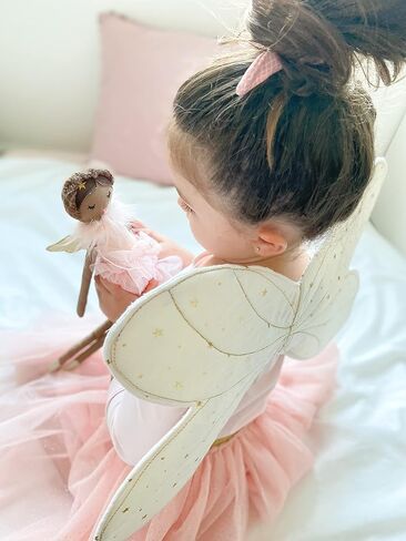 Mon Ami Adele Small White Angel Stuffed Doll - 15 "، دمية رائعة ومحبوبة ، استخدم كصديقة للألعاب أو ديكور الغرفة ، هدية رائعة للأطفال من جميع الأعمار in Saudi Arabia