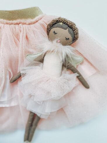 Mon Ami Adele Small White Angel Stuffed Doll - 15 "، دمية رائعة ومحبوبة ، استخدم كصديقة للألعاب أو ديكور الغرفة ، هدية رائعة للأطفال من جميع الأعمار in Saudi Arabia