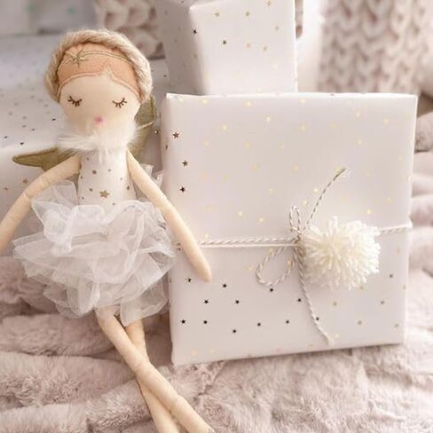 Mon Ami Adele Small White Angel Stuffed Doll - 15 "، دمية رائعة ومحبوبة ، استخدم كصديقة للألعاب أو ديكور الغرفة ، هدية رائعة للأطفال من جميع الأعمار in Saudi Arabia