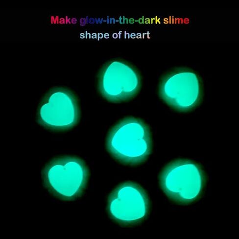 Glow in The Dark Slime Kit 6 Pack, Neon Blue, Green, Pink, Yellow Colors, Non Sticky, Glowing Galaxy Slime Kit for Kids, Kids Party Favors, Goody Bag Fillers, Stress Relief Toys, Holiday Supplies in Saudi Arabia