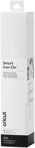 Cricut Machines Smart Iron On (13in X, Glitter White) for Explore 3 and Maker 3-Matless long cuts up to 12ft, 9ft Roll (13'x108') in Saudi Arabia