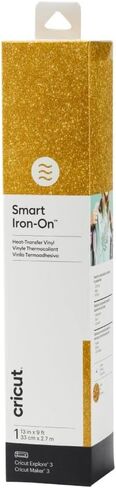 Cricut Machines Smart Iron On (13in X, Glitter White) for Explore 3 and Maker 3-Matless long cuts up to 12ft, 9ft Roll (13'x108') in Saudi Arabia