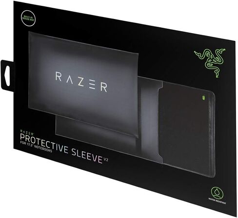 Razer 15" Protective Laptop Sleeve: Scratch & Water-Resistant - Padded Interior Lining - Snag-Free Velcro - Flip-Out Mouse Mat - Classic Black, RC21-01580100-R3M1 in Kuwait