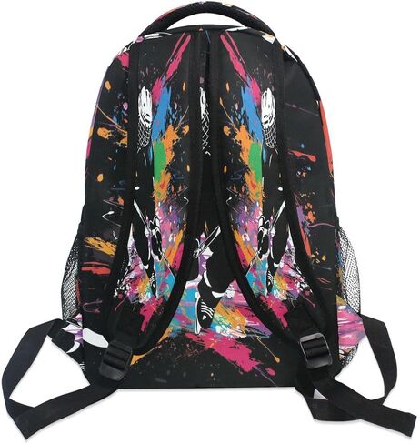 ALAZA Ice Hockey Player on Black Backpack Daypack School Bag Travel Shoulder Bag for Students Boys Girls in Saudi Arabia