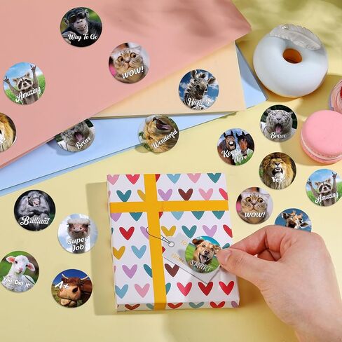 Jetec 300 Pcs Scratch and Sniff Sticker for Kids Animal Scented Stickers Reward Smelly Stickers for Student Teacher Incentive Motivational Wildlife Animals Positive Stickers Classroom Chart School in Kuwait