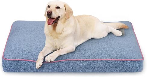 FluffyDream Calming Dog Bed, Super Soft Pet Bed with Pillow Edge, Dog Sofa Bed, Cute Bed Sofa for Pet, Suitable for Dogs Up to 30 lbs, 24'' x 20'', Grey in Saudi Arabia