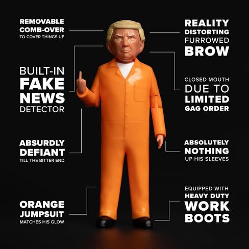 FCTRY Prison Trump Real Life Political Action Figure: Collectible Figurine Perfect for Collectors, Gag Gift, Funny Idea & Souvenirs in Saudi Arabia