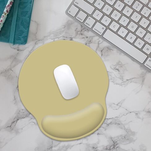 Mouse Pad with Wrist Rest, Ergonomic Gaming Mouse Pad, Comfortable Mouse Pads for Computer, Laptop, Office & Home, Easy Typing & Pain Relief, 9.8 X 8.8 Inch (White) in Saudi Arabia