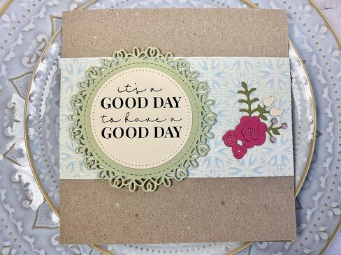 3-D Textured Impressions Embossing Folder Geometric Flowers in Saudi Arabia