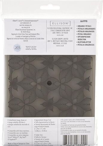 3-D Textured Impressions Embossing Folder Geometric Flowers in Saudi Arabia