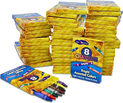 4E's Novelty 48 Boxes of 8-Packs Bulk Crayons for Kids, Classroom Crayons Bulk Classpack Teachers Supplies, School Supplies, Restaurants, Birthday Party Favors Non-Toxic (48 of 8-Packs) in Saudi Arabia