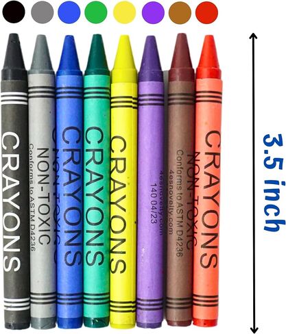 4E's Novelty 48 Boxes of 8-Packs Bulk Crayons for Kids, Classroom Crayons Bulk Classpack Teachers Supplies, School Supplies, Restaurants, Birthday Party Favors Non-Toxic (48 of 8-Packs) in Saudi Arabia