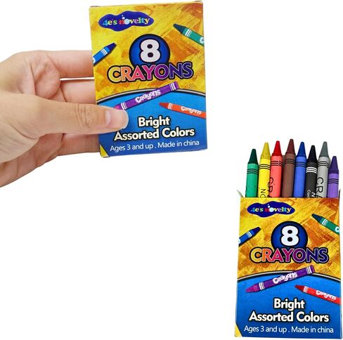 4E's Novelty 48 Boxes of 8-Packs Bulk Crayons for Kids, Classroom Crayons Bulk Classpack Teachers Supplies, School Supplies, Restaurants, Birthday Party Favors Non-Toxic (48 of 8-Packs) in Saudi Arabia