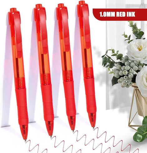 deegtran Pens Bulk, 50 Pack No Bleed Blue Ink Click Pens with Soft Grip, Wholesale Retractable Ballpoint Pens for Office School, Medium Point Smooth 1.0MM in Saudi Arabia