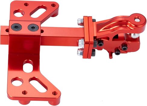 رف خطاف RC Trailer ، سبيكة الألومنيوم RC Hook Hook قابلة للتعديل مقطورة Hitch Hook Bracket متوافقة مع محوري SCX6 AXI05000 Wrangler 1/6 RC Crawler Upgrade Parts (Black) in Kuwait