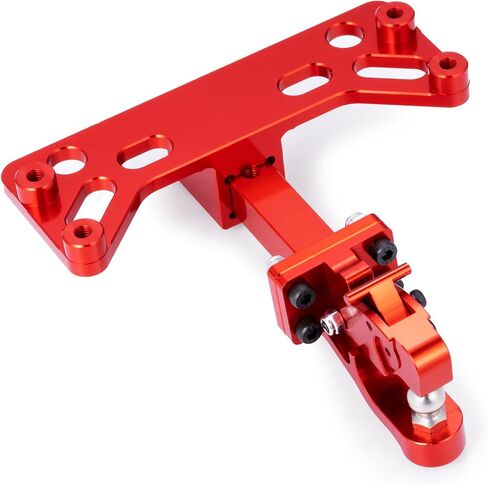 رف خطاف RC Trailer ، سبيكة الألومنيوم RC Hook Hook قابلة للتعديل مقطورة Hitch Hook Bracket متوافقة مع محوري SCX6 AXI05000 Wrangler 1/6 RC Crawler Upgrade Parts (Black) in Kuwait