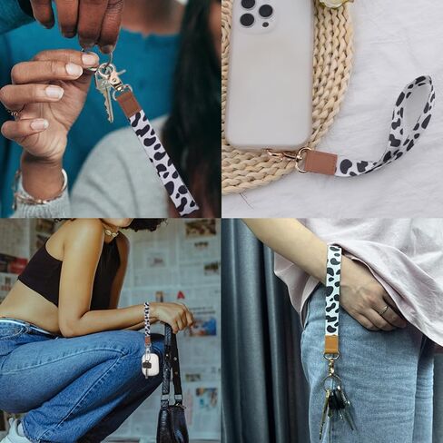 Flower Key Lanyard for Women Girls Keychain Wristlet for Car Key Chain Wristlet Bracelet for Female Girl Key Fob Wrist Strap for ID Badge Long Distance Gift for Wife Girlfriend in Kuwait