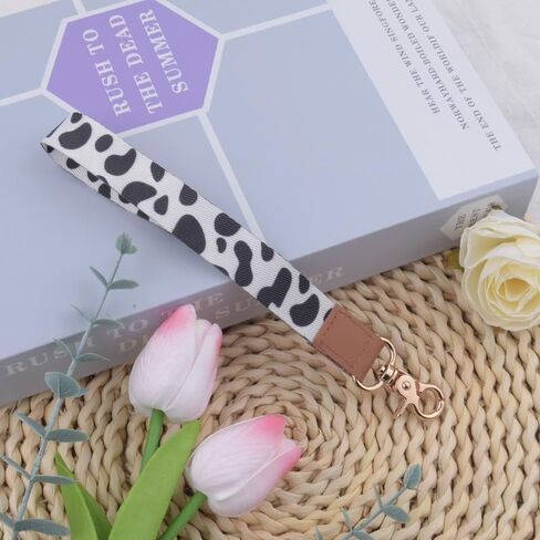 Flower Key Lanyard for Women Girls Keychain Wristlet for Car Key Chain Wristlet Bracelet for Female Girl Key Fob Wrist Strap for ID Badge Long Distance Gift for Wife Girlfriend in Kuwait