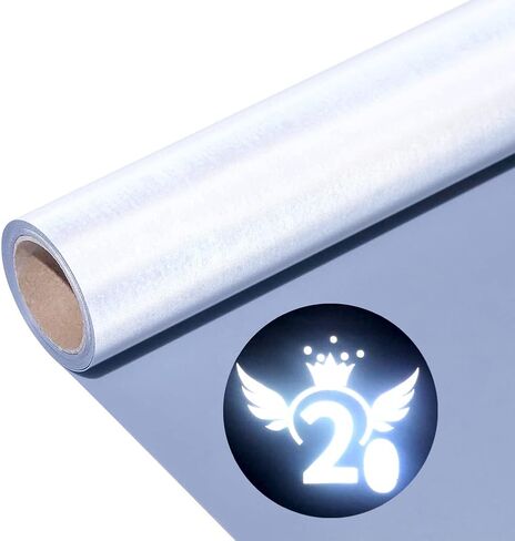 Reflective Heat Transfer Vinyl Reflective Rainbow HTV Vinyl Rolls Pack 12 Inch x 7 Feet Iron on Vinyl for T-Shirts DIY Design, Silhouette Cameo Heat Press Machine(Rainbow HTV Vinyl） in Saudi Arabia