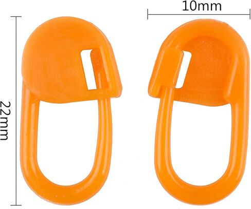 BronaGrand 200pcs Colorful Knitting Crochet Markers Locking Stitch Marker Split Rings Plastic Knitting Stitch Rings Sewing Accessories for DIY Handmade Stitching Knitting Crafts, 2 Sizes in Saudi Arabia