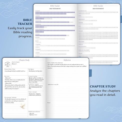 Legend Bible Study Journal – Bible & Church Note Taking & Journaling Notebook – Faith Based Gifts & Religious Accessories (Periwinkle) in Kuwait