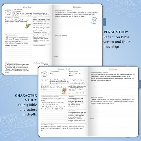 Legend Bible Study Journal – Bible & Church Note Taking & Journaling Notebook – Faith Based Gifts & Religious Accessories (Periwinkle) in Kuwait