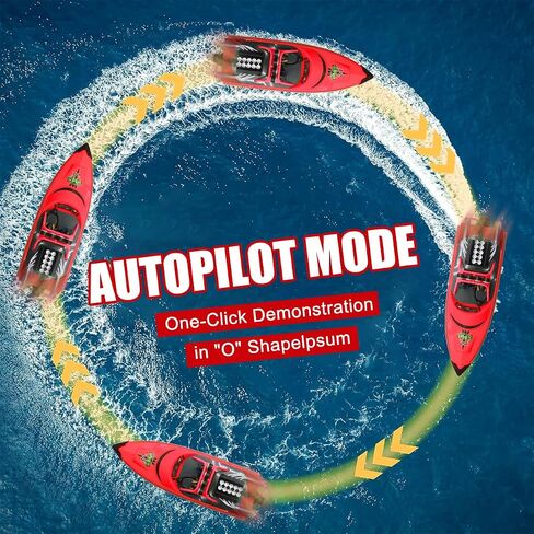 RC Boat for Kids Adults 2.4GHz Remote Control Boats with LED Light for Pool Lakes Water, 20MPH Fast Speed Racing Jet Boat, Boat Toy for Boys Girls, 2 Rechargeable Batteries 40+ Mins, Red in Saudi Arabia
