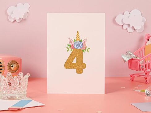 Liif Unicorn Happy 3rd Birthday Card, Pop Up Birthday Card for 3 Year Old for Kids, Girl in Saudi Arabia