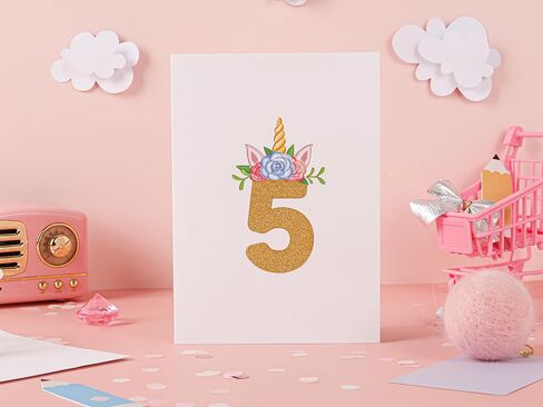 Liif Unicorn Happy 3rd Birthday Card, Pop Up Birthday Card for 3 Year Old for Kids, Girl in Saudi Arabia