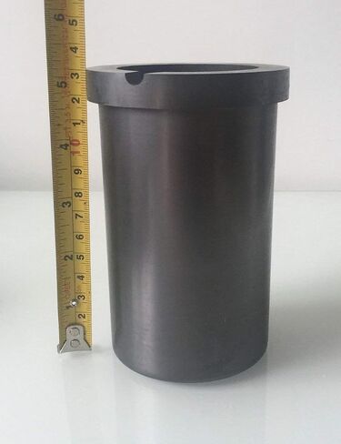 OTOOLWORLD 99.9% Pure Graphite Crucible Metal Melting Gold Silver Scrap Casting Ingot Mould (5kg Graphite Crucible) in Kuwait