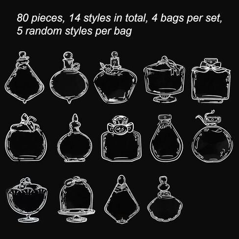 80 PCS شفافة مرجعية زهرة مجففة مرجعية سهلة DIY مرجعية مرجعية مجفف زهرة جعل مجموعة الإشارات الإشارات الشفافية ، مرجعية الزهور صانعات Clear Jars ملصقات الشارات لعلامات صفحة الحرف اليدوية in Kuwait