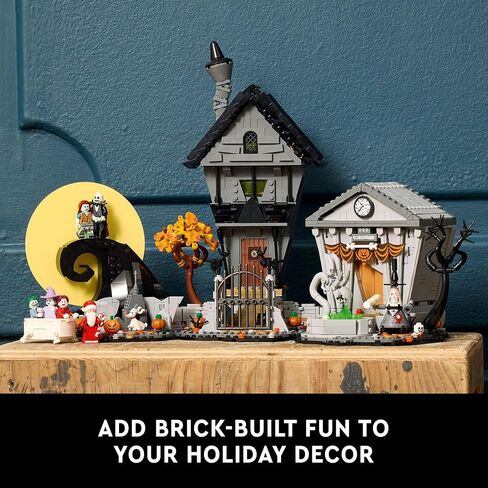 LEGO Disney Tim Burton's The Nightmare Before Christmas Decor - Building Set for Adults for Display, Ages 18+ - Collectible DIY Craft for Fans of Iconic Movie with Minifigures Included - 21351 in Saudi Arabia
